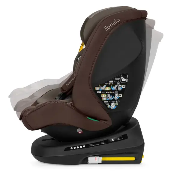 Scaun auto Lionelo Bastiaan Plus i-Size, 0-36 Kg, 40-150 cm, Beige Choco, Culoare: Maro, Grupa: 0-36kg (0 luni - 12 ani) - poza 7 - ExclusivMAG.ro