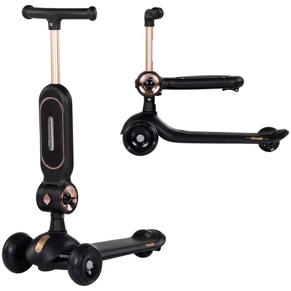 Trotineta Chipolino Bloomi black, Culoare: Negru  - ExclusivMAG.ro
