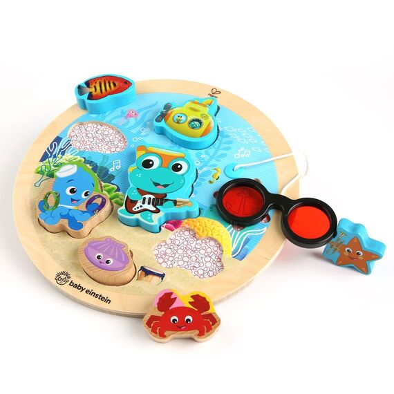 Jucarie de lemn Hape Submarine Adventure Puzzle™ Baby Einstein  - ExclusivMAG.ro