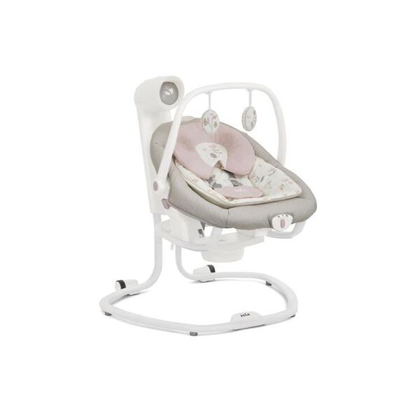 Leagan si balansoar rotativ Joie Serina 2 in 1 Flowers Forever, Culoare: Roz  - ExclusivMAG.ro