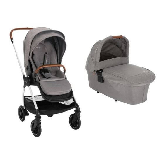 Carucior Nuna compact Triv Chestnut 2 in 1, Culoare: Gri  - ExclusivMAG.ro