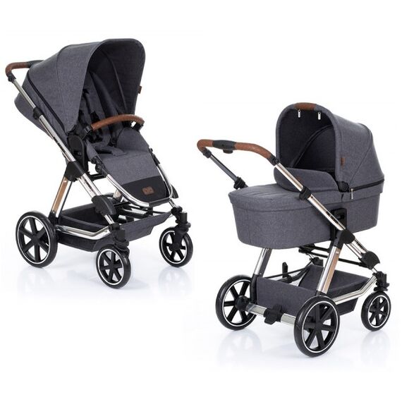 Carucior Turbo 4 T Asphalt Diamond Abc Design, Culoare: Gri - poza 2 - ExclusivMAG.ro
