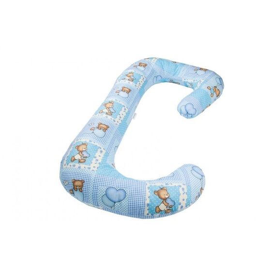 Perna 3 in 1 pentru gravide si bebelusi BabyNeeds Soft, Ursuleti albastri  - ExclusivMAG.ro