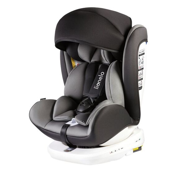 Scaun auto Isofix Lionelo Bastiaan rotativ 360 grade 0-36 kg Grey, Culoare: Gri, Grupa: 0-36kg (0 luni - 12 ani) - poza 6 - ExclusivMAG.ro