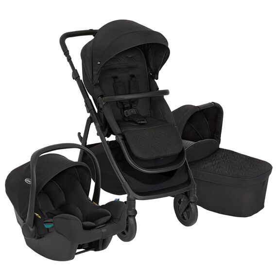 Carucior Graco Near2Me DLX 3 in 1 Midnight, Culoare: Negru, Model: 3 in 1 - poza 2 - ExclusivMAG.ro