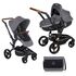 Carucior 3 in 1 Jane Rider Reverse Matrix Light 2 Squared, Culoare: Gri/Negru