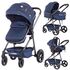 Carucior 3 in 1 Chipolino Noah blue denim, Culoare: Albastru