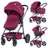 Carucior 3 in 1 Chipolino Noah orchid linen, Culoare: Visiniu  - ExclusivMAG.ro Carucior 3 in 1 Chipolino Noah orchid linen, Culoare: Visiniu