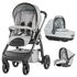 Carucior Chipolino Aura 3 in 1 smoked pearl linen melange  - ExclusivMAG.ro