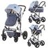 Carucior Chipolino Terra 3 in 1 sky blue  - ExclusivMAG.ro Carucior Chipolino Terra 3 in 1 sky blue