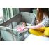 Patut pliant pentru cosleeping Joie Kubbie Satellite, Culoare: Crem, Dimensiuni: 95x65,poza 6
