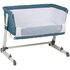 Patut co-sleeper 2 in 1 Together Turquoise Blue BabyGo, Culoare: Albastru, Dimensiuni: 95x65,poza 2