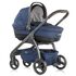 Carucior Chipolino Aura 3 in 1 blue indigo linen melange - poza 2 - ExclusivMAG.ro