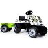 Tractor cu pedale si remorca Smoby Farmer XL alb negru - poza 2 - ExclusivMAG.ro