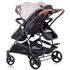 Carucior gemeni Chipolino Duo Smart beige graphite linen, Culoare: Roz - poza 4 - ExclusivMAG.ro