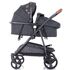 Carucior gemeni Chipolino Duo Smart graphite linen, Culoare: Gri/Negru - poza 16 - ExclusivMAG.ro