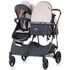 Carucior gemeni Chipolino Duo Smart beige graphite linen, Culoare: Roz - poza 10 - ExclusivMAG.ro