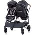 Carucior gemeni Chipolino Duo Smart graphite linen, Culoare: Gri/Negru - poza 11 - ExclusivMAG.ro
