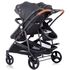 Carucior gemeni Chipolino Duo Smart graphite linen, Culoare: Gri/Negru - poza 4 - ExclusivMAG.ro