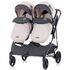 Carucior gemeni Chipolino Duo Smart beige graphite linen, Culoare: Roz - poza 2 - ExclusivMAG.ro