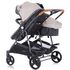 Carucior gemeni Chipolino Duo Smart beige graphite linen, Culoare: Roz - poza 8 - ExclusivMAG.ro