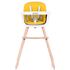 Scaun de masa Chipolino Woody yellow, Culoare: Galben,poza 3