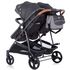 Carucior gemeni Chipolino Duo Smart graphite linen, Culoare: Gri/Negru - poza 9 - ExclusivMAG.ro