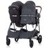 Carucior gemeni Chipolino Duo Smart graphite linen, Culoare: Gri/Negru - poza 12 - ExclusivMAG.ro