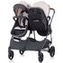Carucior gemeni Chipolino Duo Smart beige graphite linen, Culoare: Roz - poza 11 - ExclusivMAG.ro