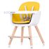 Scaun de masa Chipolino Woody yellow, Culoare: Galben,poza 5