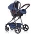 Carucior 3 in 1 Chipolino Noah blue denim, Culoare: Albastru,poza 5