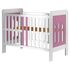 Patut copii din lemn Hubners Sophie 120x60 cm alb-roz