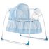 Patut si leagan electric Chipolino Rock-a-bye baby blue, Culoare: Albastru