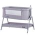 Patut Co-Sleeper Chipolino Sweet Dreams grey, Culoare: Gri,poza 5