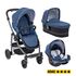 Carucior Graco Evo Avant 3 in 1 Ink i-Size, Culoare: Albastru  - ExclusivMAG.ro