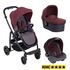 Carucior Graco Evo 3 in 1 Crimson, Culoare: Visiniu  - ExclusivMAG.ro