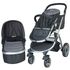 Carucior 2 in 1 Kidscare Veneto gri, Culoare: Gri