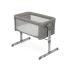 Patut Pliant 2 in 1 Joie Roomie Glide Foggy Gray, Culoare: Gri