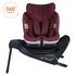 Scaun auto BeSafe iZi Turn i-Size Burgundy Mélange, Culoare: Visiniu, Grupa: 61-105cm (4luni - 4ani)