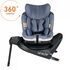 Scaun auto BeSafe iZi Turn i-Size Cloud Mélange, Culoare: Albastru, Grupa: 61-105cm (4luni - 4ani),poza 2