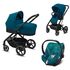 Carucior Cybex Balios S Lux 3 in 1 Cadru Negru, River Blue, Culoare: Turcoaz