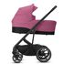 Carucior Cybex Balios S Lux 2 in 1, Cadru Negru, Magnolia Pink, Culoare: Roz,poza 3