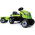 Tractor cu pedale si remorca Smoby Farmer XL verde  - ExclusivMAG.ro