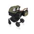 Carucior pentru gemeni 3 in 1 MyKids Twin Quick 16 Forest Green, Culoare: Verde