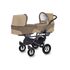 Carucior Pentru Gemeni MyKids Twinni Cappuccino 3 In 1, Culoare: Crem  - ExclusivMAG.ro