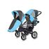 Carucior Pentru Gemeni MyKids Twinni Blue 3 In 1, Culoare: Albastru - poza 2 - ExclusivMAG.ro