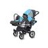 Carucior Pentru Gemeni MyKids Twinni Blue 3 In 1, Culoare: Albastru - poza 3 - ExclusivMAG.ro