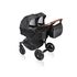 Carucior pentru gemeni 3 in 1 MyKids Twin Quick 15 Anthtacite, Culoare: Negru  - ExclusivMAG.ro
