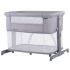 Patut Co-Sleeper si Tarc Chipolino Mommy'n Me Gray Clouds, Culoare: Gri deschis