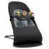 Balansoar BabyBjorn Balance Soft Black/Grey cu bara de jucarii, Culoare: Gri/Negru